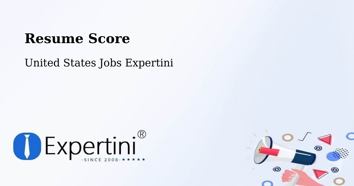 Resume Score & Job Description Match Tool – Tomball - United States Jobs Expertini